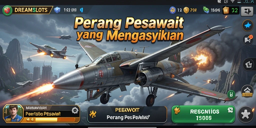 Antarmuka Perang Pesawat yang memukau dan intuitif.