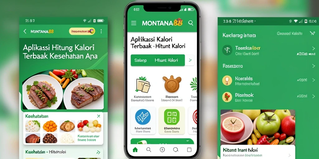 Antarmuka MONTANA88 yang intuitif untuk menghitung kalori.