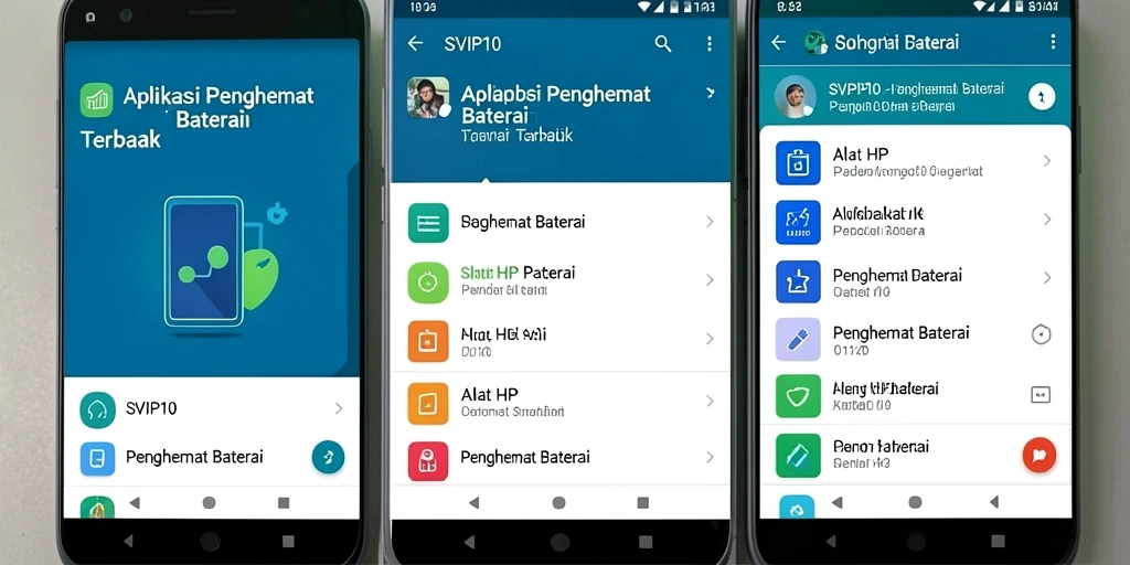 Tampilan antarmuka pengguna SVIP10 yang sederhana dan efektif untuk penghemat baterai.